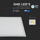 V-Tac 60x60 LED panel - 45W, 3600lm, Samsung LED chip, hvit kant
