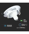 3-pakning 5W Innfellingsspot - Innendørs, hvit front, komplett med GU10-holder og LED-spot