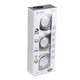V-Tac 3-pak downlights med 5W lyskilde - Stål front, komplett med GU10 holder og LED spotter, innendørs