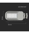 V-Tac 50W LED gatelys - Samsung LED chip, Ø60mm, IP65, 137lm/w