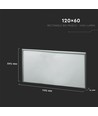 V-Tac 120x60 LED panel - 40W, 120lm/w, Samsung LED chip, hvit kant