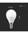 V-Tac 5W Smart Home LED pære - Tuya/Smart Life, Google Home, Amazon Alexa kompatibel, P45, E14