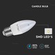 V-Tac 5.5W LED stearinlys pære - 200 grader, E27