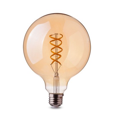 5W E27 LED globepære - 2200K, Ø95mm, ekstra varm hvit, filament