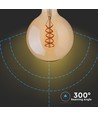 5W E27 LED globepære - 2200K, Ø95mm, ekstra varm hvit, filament
