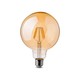 V-Tac 6W LED globepære - Karbon filamenter, Ø12,5 cm, ekstra varm hvit, 2200K, E27