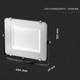 Restsalg: V-Tac 150W LED lyskaster - Samsung LED chip, arbeidslampe, utendørs