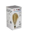 V-Tac 8W LED kjempe globepære - Karbon filamenter, Ø16 cm, dimbar, ekstra varm hvit, 2200K, E27