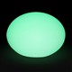 V-Tac RGB LED oval kule - Oppladbart, med fjernkontroll, Ø20 cm