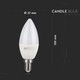 V-Tac 5W Smart Home LED pære - Google Home, Amazon Alexa kompatibel, E14