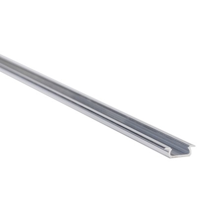 Bilde av Aluprofil Type Z For Innendørs Ip20 Led Strip - Innfelt, 1 Meter, Ubehandlet Aluminium, Velg Deksel - Front Deksel : 3. Klar