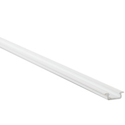 Aluminiumsprofiler Aluprofil Type Z til innendørs IP20 LED strip - Innfelt, 1 meter, hvit, velg deksel
