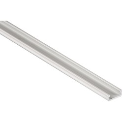 Alu / PVC profiler Aluprofil Type D til innendørs IP20 LED strip - Lav, 1 meter, hvit, velg deksel