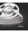 V-Tac 10,8W/m RGB+WW LED strip - 5m, 60 LED per meter