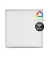 40W Smart Home LED-panel - 60x60, Tuya/Smart Life, fungerer med Google Home, Alexa og smarttelefoner, hvit kant