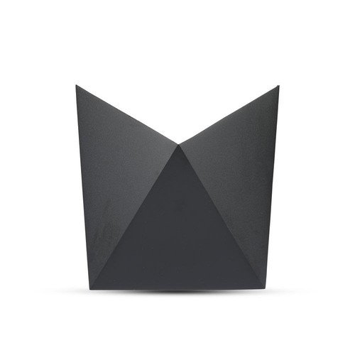 5W LED vegglampe - IP65 utendørs, sort, inkl. lyskilde