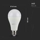 V-Tac 15W Smart Home LED pære - Google Home, Amazon Alexa kompatibel, E27