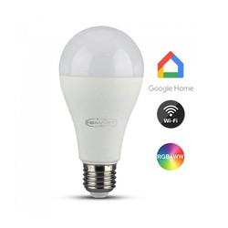 Tilbud V-Tac 15W Smart Home LED pære - Tuya/Smart Life, Google Home, Amazon Alexa kompatibel, E27