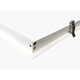 Restsalg: Innbyggingsramme for 120x30 LED panel - Passende for trebetong og gips, hvit kant, (Gammel modell)