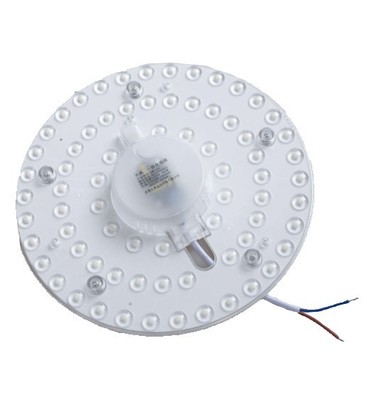 16W LED innsats med linser, flicker free - Ø17 cm, erstatt G24, sirkelrør og kompaktrør