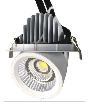 LEDlife 30W Downlight - Justerbar vinkel, 3100lm, Hull: Ø15,5 cm, Mål: Ø16,5 cm, 230V
