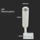 Restsalg: V-Tac hvit skinnespot 7W - Samsung LED chip, 3-faset