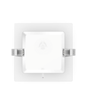 Outlet: LED Downlight Pro, Innfelt Firkanter 9W - Varm Hvit 3000K, Matt Hvit, Plast, 145mm