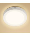 Outlet: LED Downlight Pro Rund 6W - Varm Hvit 3000K, Matt Hvit, Plast