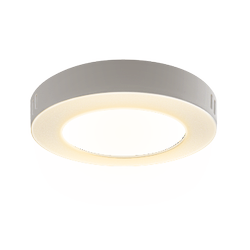 Diverse Outlet: LED Downlight Pro Rund 6W - Varm Hvit 3000K, Matt Hvit, Plast