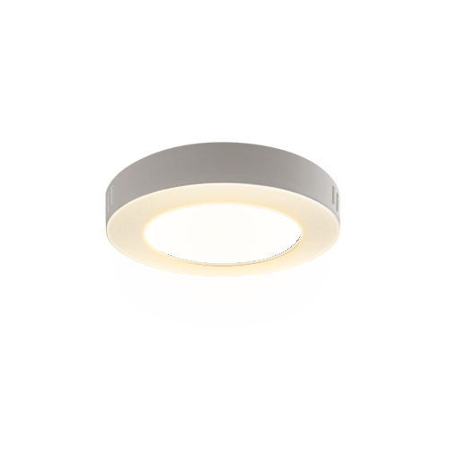 Outlet: LED Downlight Pro Rund 6W - Varm Hvit 3000K, Matt Hvit, Plast