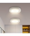 Utsalg: LED Downlight Pro Rund 6W - Naturlig Hvit 4000K, Matt Hvit, Plast