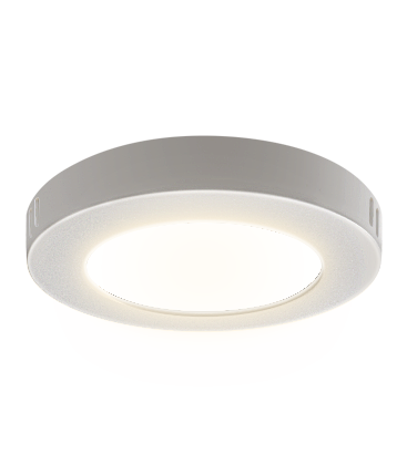 Utsalg: LED Downlight Pro Rund 6W - Naturlig Hvit 4000K, Matt Hvit, Plast