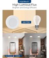 Utsalg: LED Downlight Pro Rund 6W - Naturlig Hvit 4000K, Matt Hvit, Plast