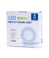 Utsalg: LED Downlight Pro Rund 6W - Naturlig Hvit 4000K, Matt Hvit, Plast