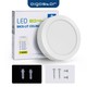 Outlet: LED Downlight Pro, Påbygging Rund 12W - Varm Hvit 3000K, Matt Hvit, Plast