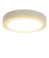 Outlet: LED Downlight Pro, Påbygging Rund 12W - Varm Hvit 3000K, Matt Hvit, Plast