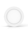 Outlet: LED Downlight Pro, Overflatemontert Rund 12W - Naturlig Hvit 4000K, Matt Hvit, Plast