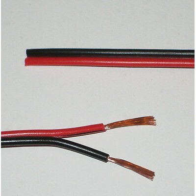 Bilde av 12-24v Kabel Rød/svart - 2x0,5mm², Metervare, Min. 5 Meter