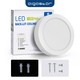 Outlet: LED Downlight Pro, Overflatemontert Rund 12W - Naturlig Hvit 4000K, Matt Hvit, Plast