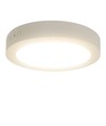 Outlet: LED Downlight Pro, Overflatemontert Rund 12W - Naturlig Hvit 4000K, Matt Hvit, Plast