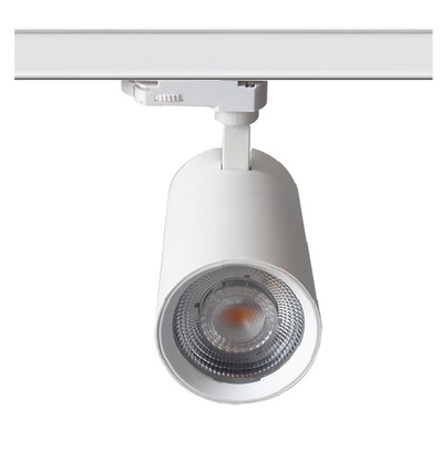 28W 3-faset RA90 hvit skinnespot - Citizen LED chip, Flicker free