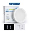 Outlet: LED Downlight Pro, Overflatemontert Rund 18W - Naturlig Hvit 4000K, Matt Hvit, Plast