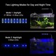 28 cm akvarie lampe - 10W LED, hvit/blå
