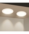 Outlet: LED E6 Bakbelyst Innbyggingsspot, 12W, 4000K, Ø145-155mm, Rund - For Innbygging