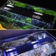 48-70 cm akvarie armatur - 11W LED, hvit/blå, justerbar