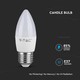 Restsalg: V-Tac 5,5W LED stearinlys pære - Samsung LED chip, 200 grader, E27