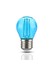 V-Tac 2W Farget LED kronepære - Blå, Karbon filamenter, E27