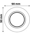 Downlight kit uten lyskilde - Høyde: Ø7 cm, Mål: Ø9 cm, svart, vælg MR16 eller GU10 fatning