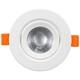 7W LED downlight - Hull: Ø7,5 cm, Mål: Ø9 cm, innebygd driver, 230V