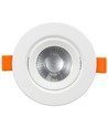 7W LED downlight - Hull: Ø7,6 cm, Mål: Ø9 cm, innebygd driver, 230V